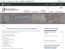 Tablet Screenshot of feuerwehr.ennepetal.de